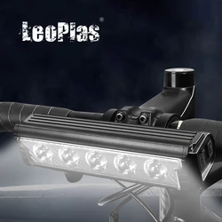 LeoPlas 339 Bicycle Headlight Front Bike Head Light Power Bank Cycling Head Lamp Rechargeable Cycle Headlamp for Night Riding