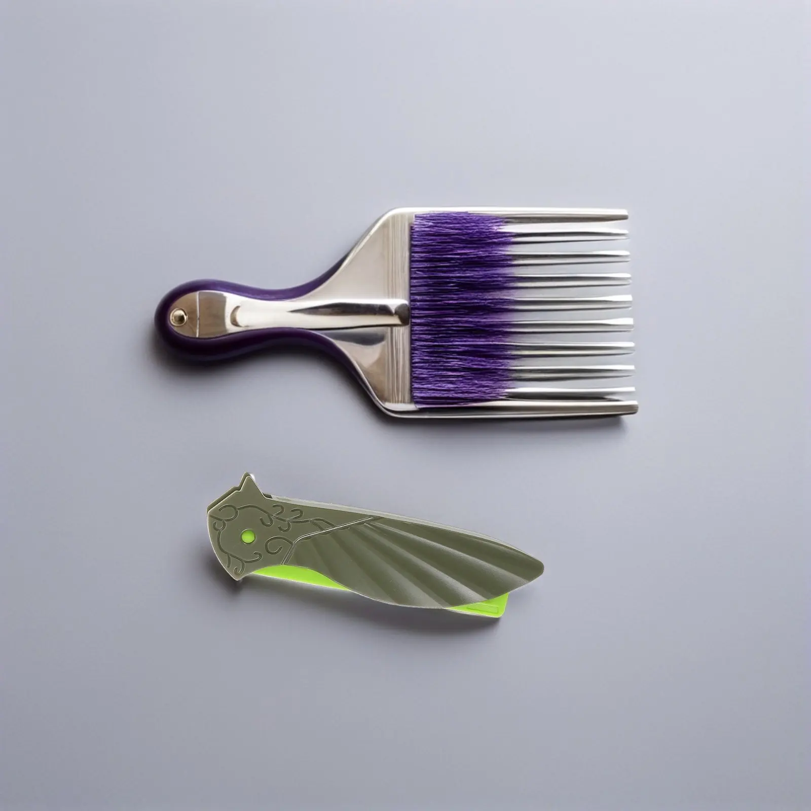 3Pcs Folding Men's Pocket Comb 3-in-1 Wide Tooth Beard Hair Styling Comb Portable Travel Grooming Barber Tool for Curly Straight