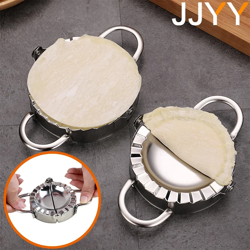 

JJYY Stainless Steel Dumpling Mould Dough Cutter Quick Dumpling Ravioli Mould DIY Dumpling Maker Pastry Accessories