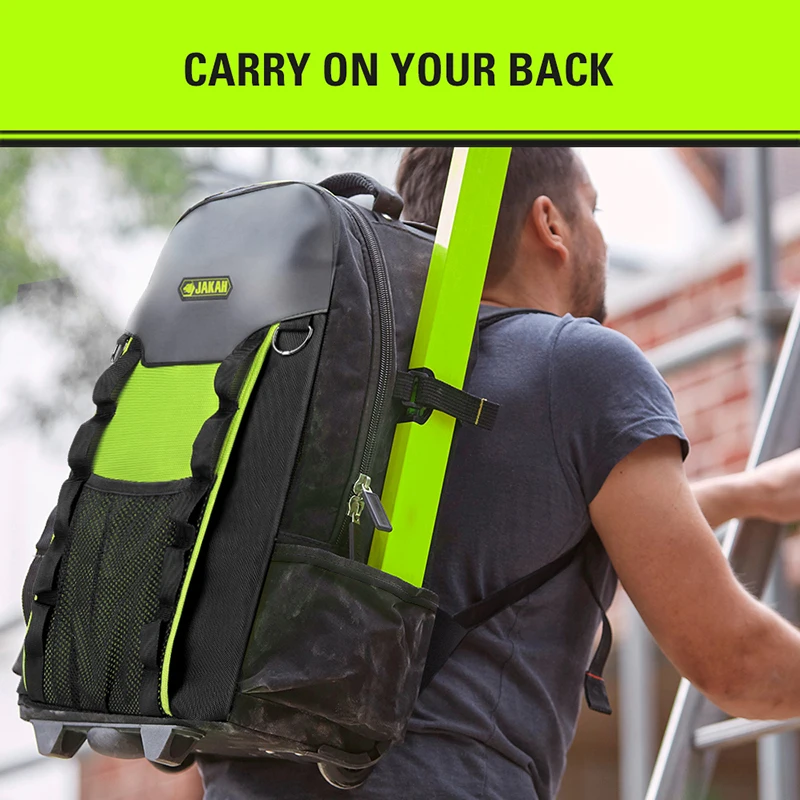 Tool Bag on Wheels Men's Trolley Tool Backpack Large Capacity Tool Bags