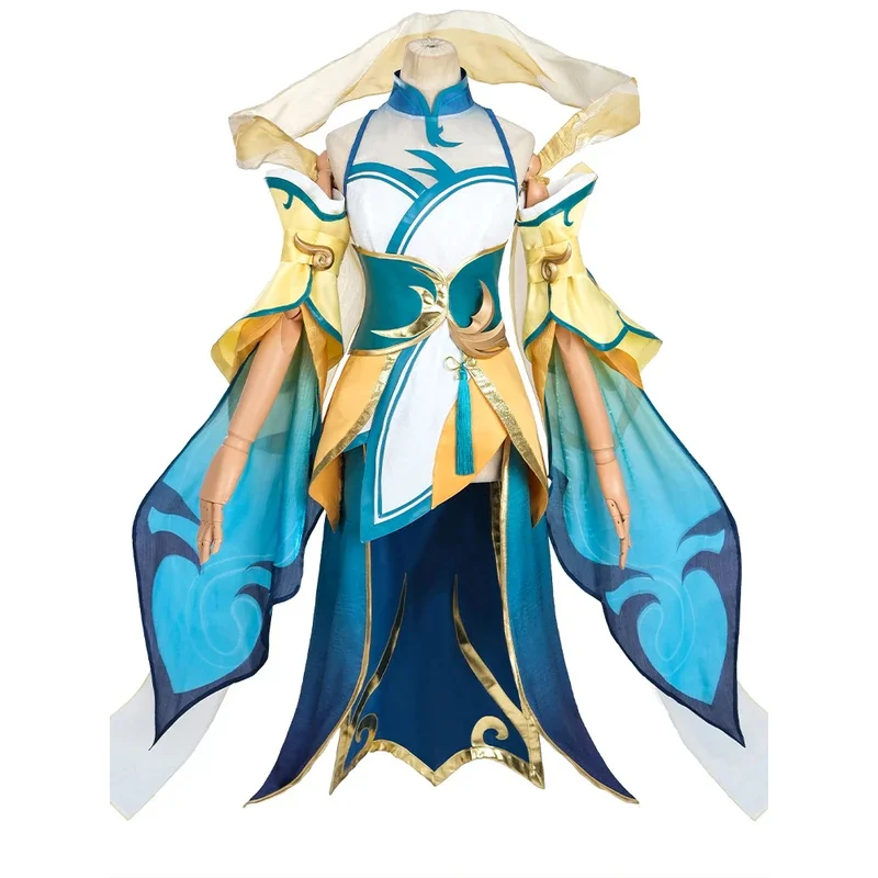CyAnime Soraka de L O L Immortal Journey Soraka disfraz de Cosplay juego disfraces de Halloween para mujer vestido femenino