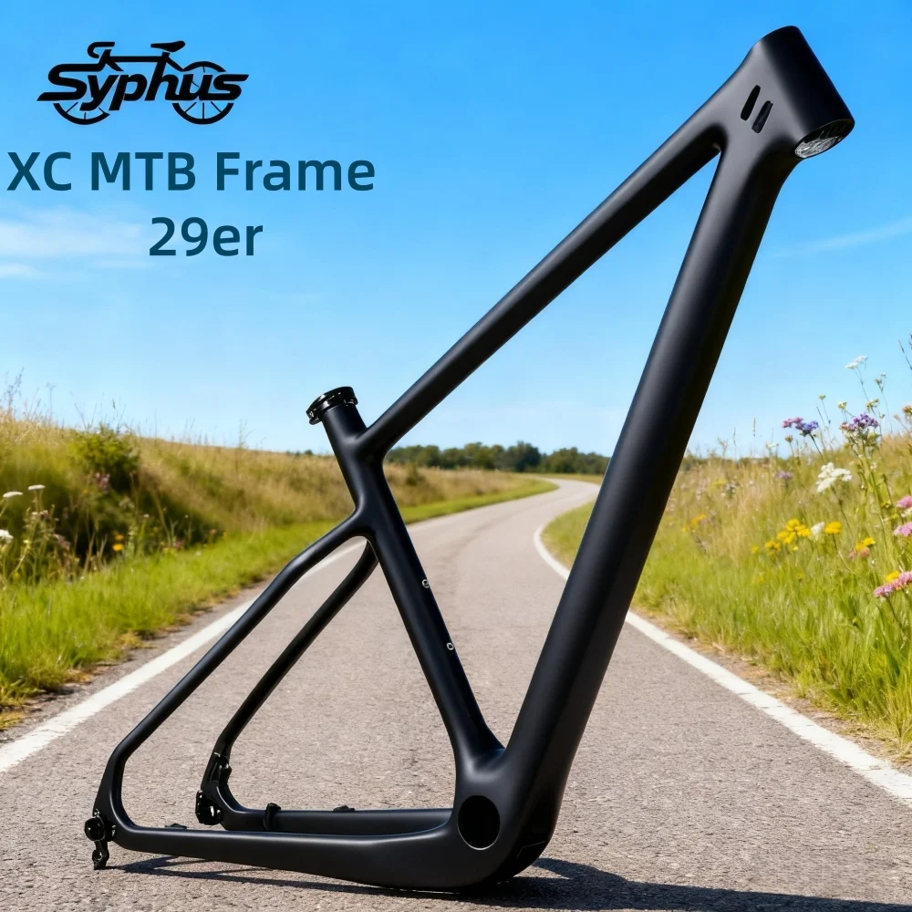 

Syphus Carbon Hardtail Frame 148x12mm Carbon MTB 15/17/19/21 Frame Carbon PF30 Frame for MTB Di2 Carbon Frame
