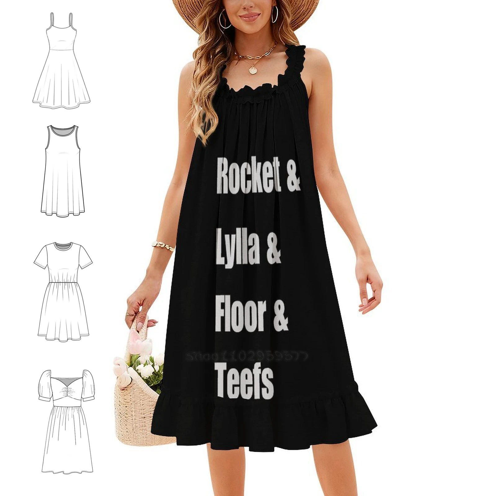 Rocket & & Teefs Boho Chic Dress Elegant Fashion Beach Wedding Party Gown Comic Books Guardian Of The Galaxy Party Dresses