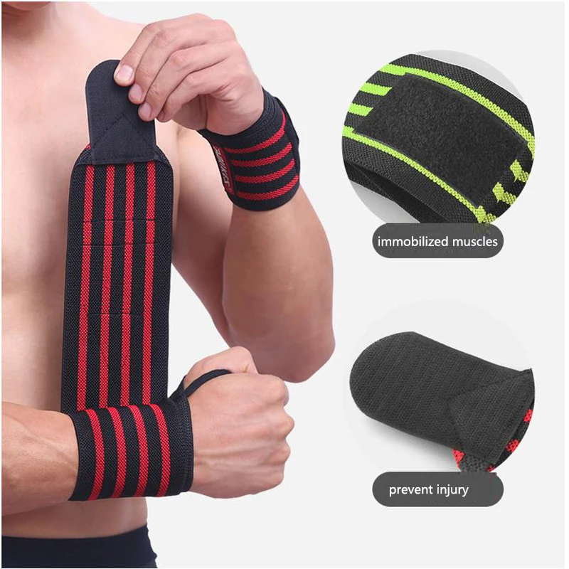 

Boxing Straps Wrapping Wrist Guards Sports Pressurized Fitness Horizontal Bar Powerlifting Strength Training Wrist Guards