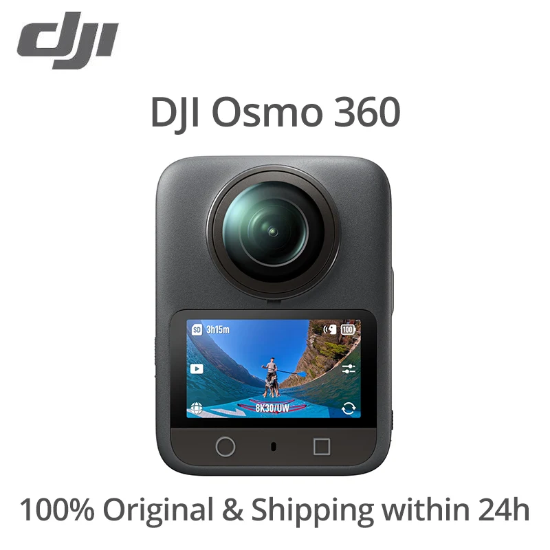 Стандартная комбинированная видеокамера DJI Osmo 360 8K, 4K/120 кадров в секунду, 120 МП, оригинальная камера на складе Стандартная комбинированная видеокамера DJI Osmo 360 8K, 4K/120 кадров в секунду, 120 МП, оригинальная камера на складе
