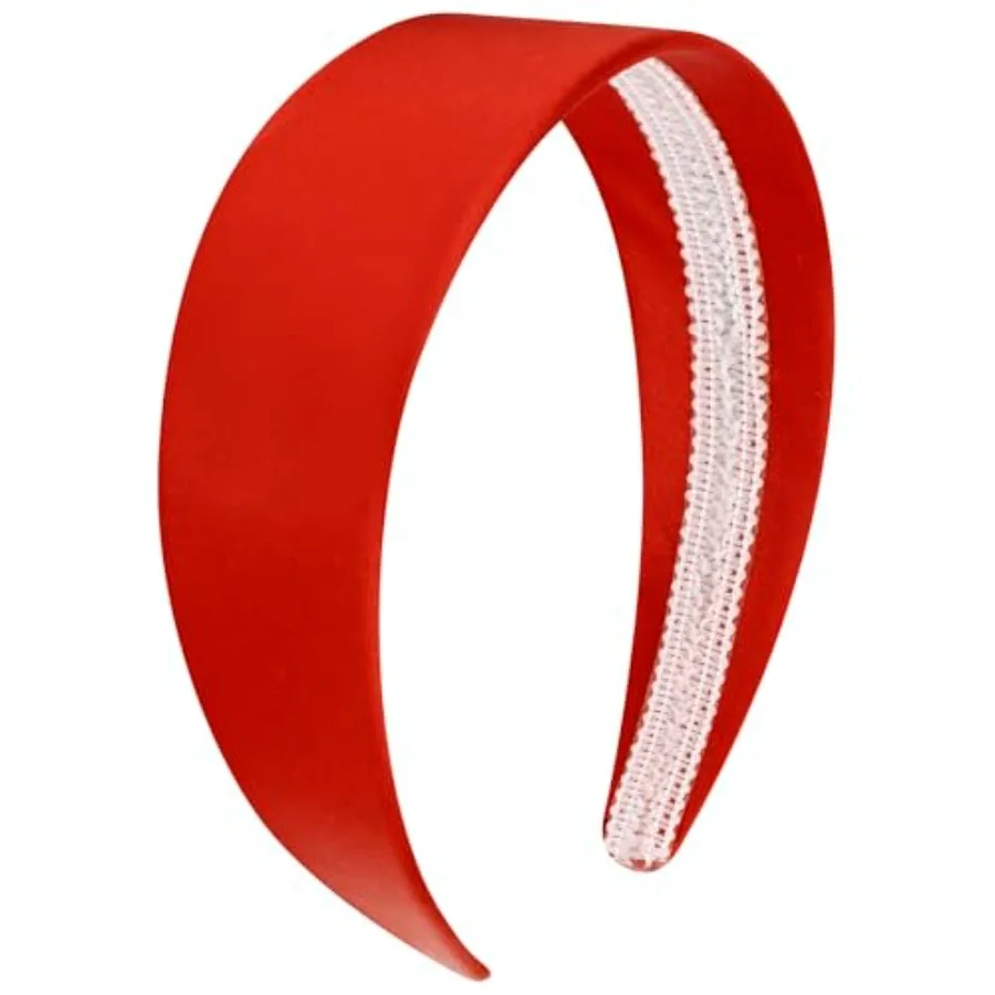 Headband for Women Girls 1.6 Inch Wide Headbands Satin Head Bands for Womens Hair Solid Simple Holiday Hair Bands Cosplay Hallo