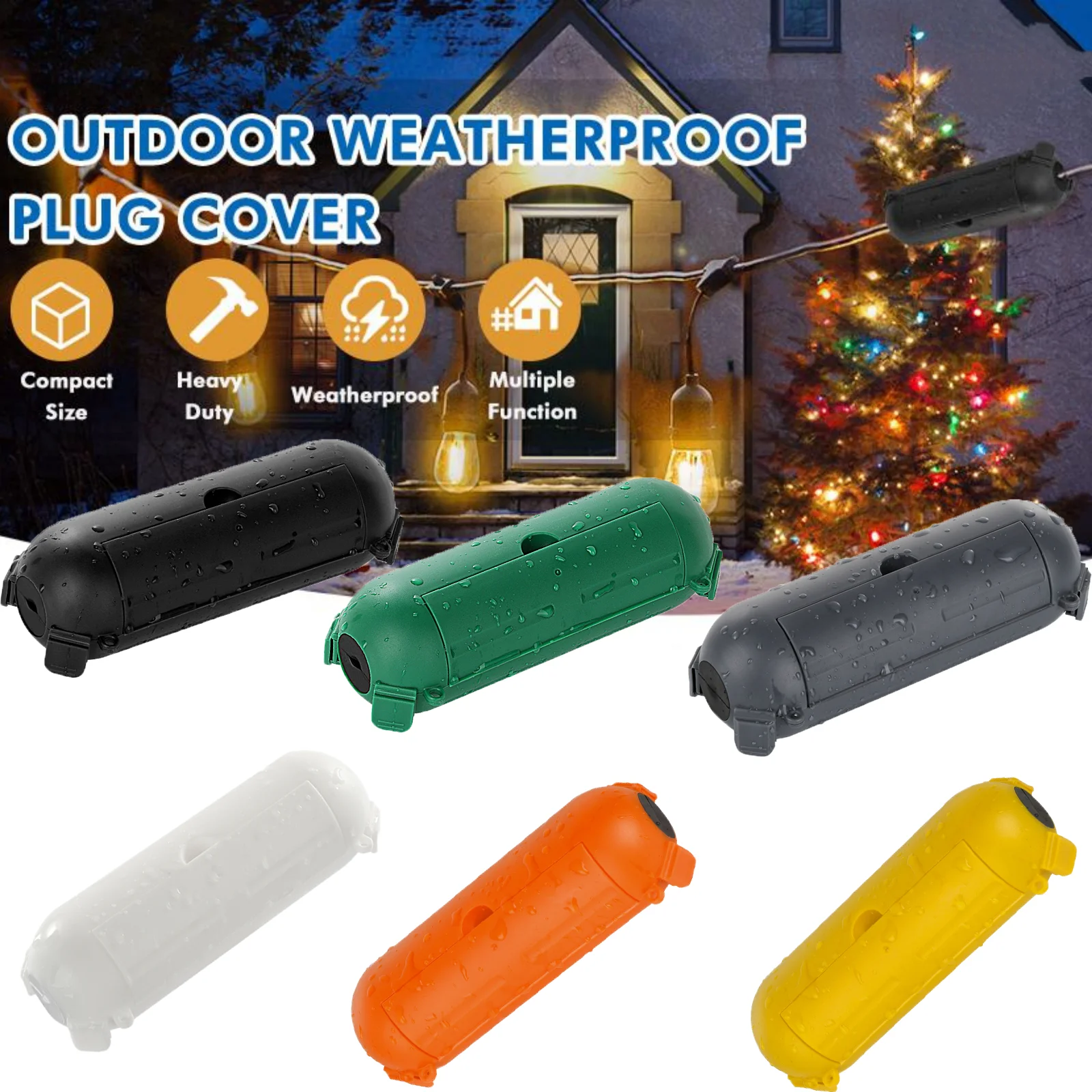 

Набор из 3 разноцветных маленьких уличных водонепроницаемых электрических коробок для праздничных световых украшений/подарков для электрических разъемов