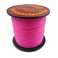 1PC 300M Pink Polyethylene Braid Fishing Line 4 Strands Multifilament Fishing Wire 6LB 8LB 10-100LB Fishing Accessory