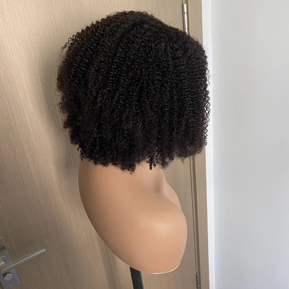 Pre Everything Kinky Curly Glueless Wig Human Hair Ready to Wear 13x6 HD Lace Front Wigs Natural Scalp Curly Wigs Brazilian Hair