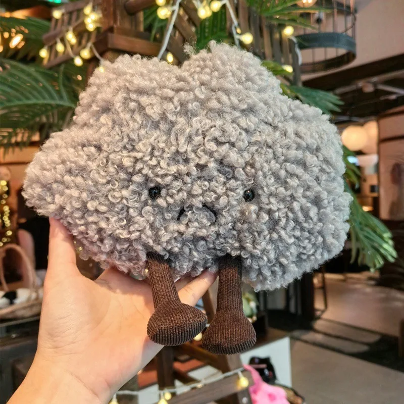 Lindo estilo japonés nube oscura muñeco de peluche juguete divertido triste nube curativa clima muñeco de peluche niños compañero juguete regalo de cumpleaños