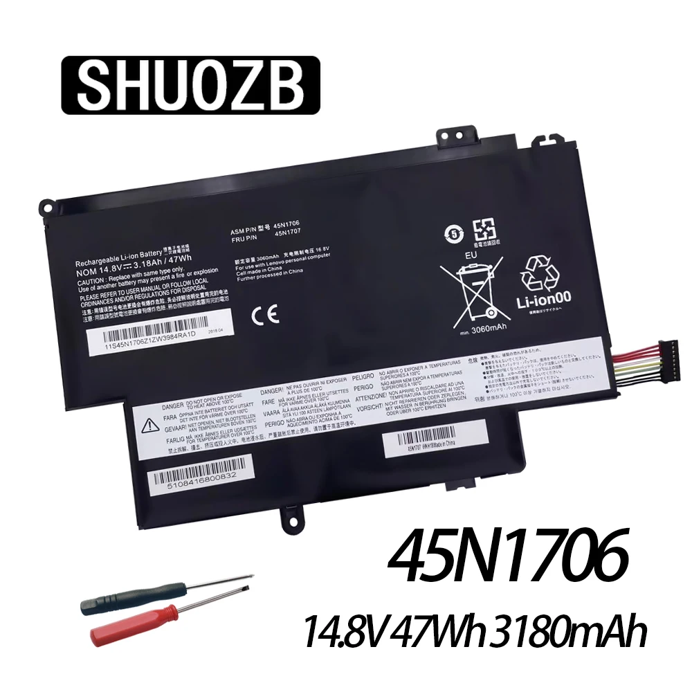 45N1706 Laptop Battery For Lenovo ThinkPad Yoga S1 120 S240 20CD/20C0 Yoga 12 20DL/20DK Pro 45N1705 45N1707 45N1704 45N1706 New