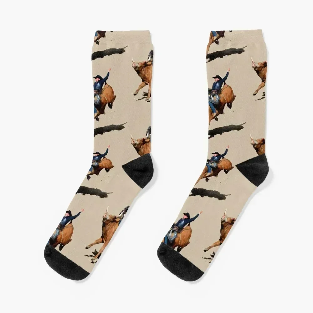 

Bull Dust (Rodeo Bull and Cowboy) Socks valentine gift ideas designer brand Socks Men's Women's