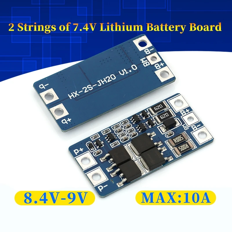 لوحة حماية بطارية ليثيوم حماية مشحونة أكثر من طاقتها ، وظيفة التوازن 2S ، 10a ، V ، من من من من من ؟