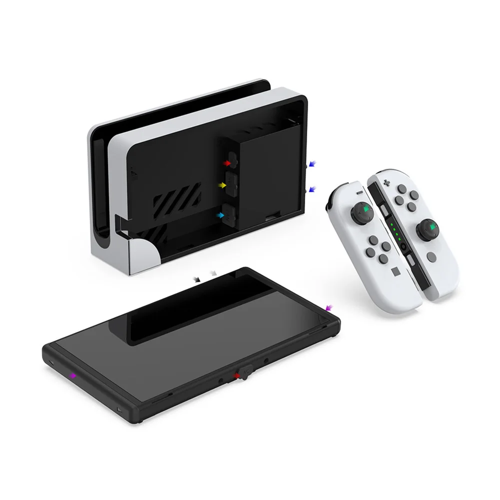 14 pçs/set protetor de poeira plugues de porta de silicone anti-risco capa de poeira para nintendo switch oled game console acessórios