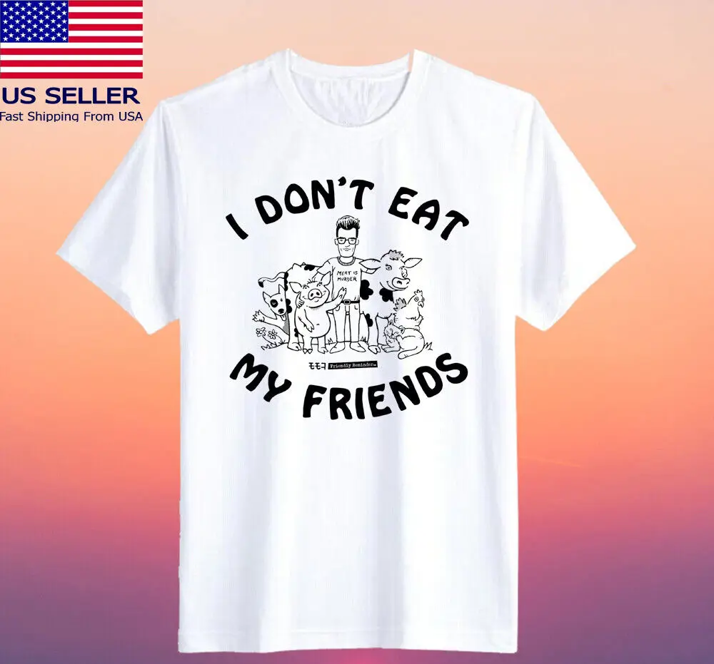 

MORRISSEY I Don't Eat My Friends Men's White T-shirt Size S-5XL