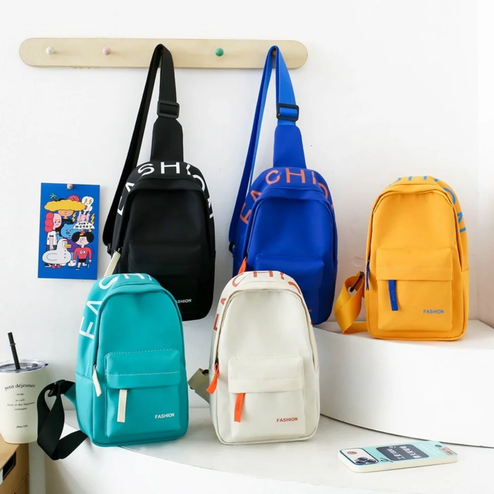 Letter Printed Bag Kid-Friendly Children'S Crossbody Bag Kids Shoulder Bag Lightweight For Daily Outings Preschool Sports