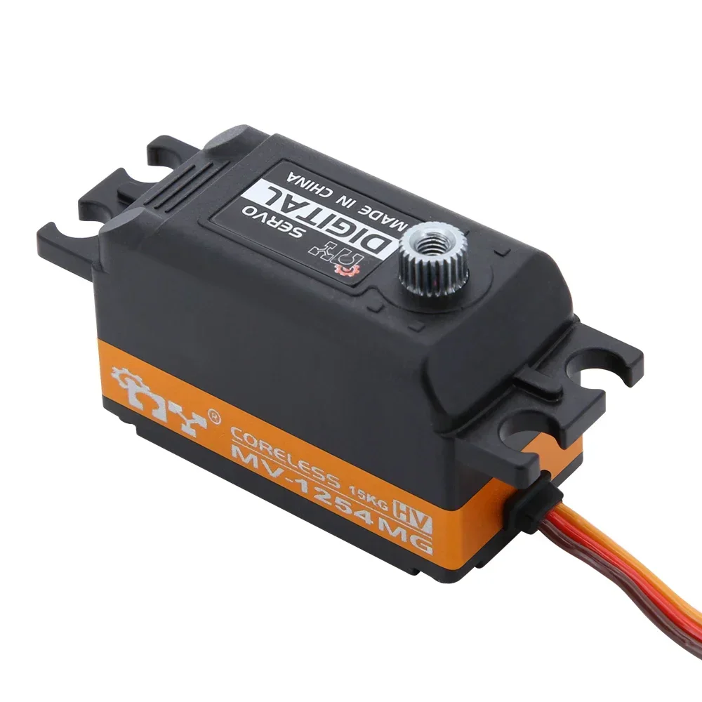 MY Servo MV-1254MG 7,4V 15KG Kurzer Körper Kernloser Digitaler Servo mit Metallgetriebe für RC-Auto, Drohne, Hubschrauber, RC-Modellteile – Detail 6