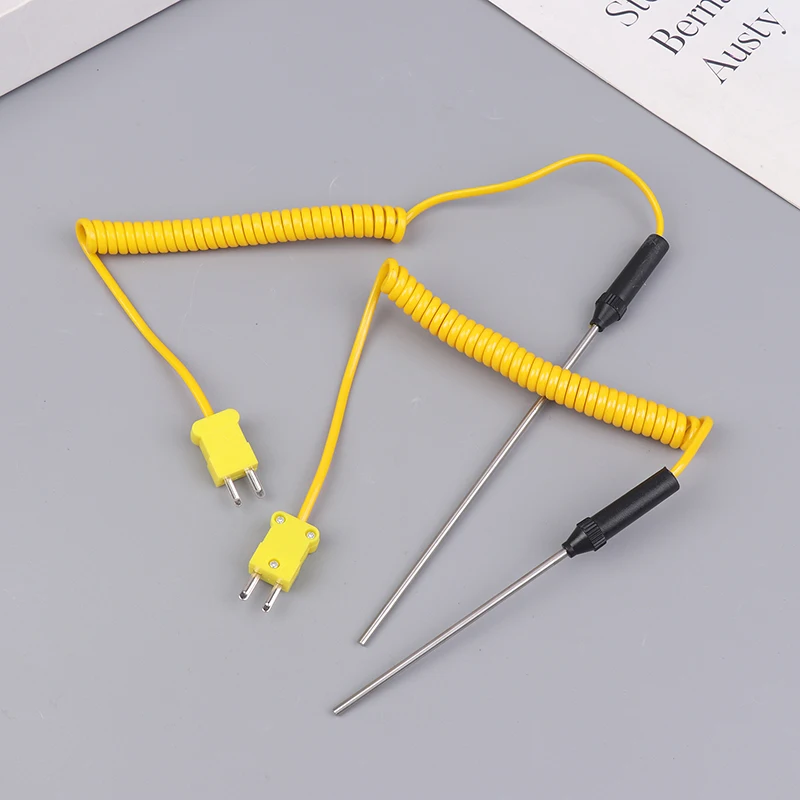 

-50C To 1200C K-Type Thermocouple Sensor Plug 100/150/200/300/500mm Probe Sensor With Wire Cable Temperature Controller