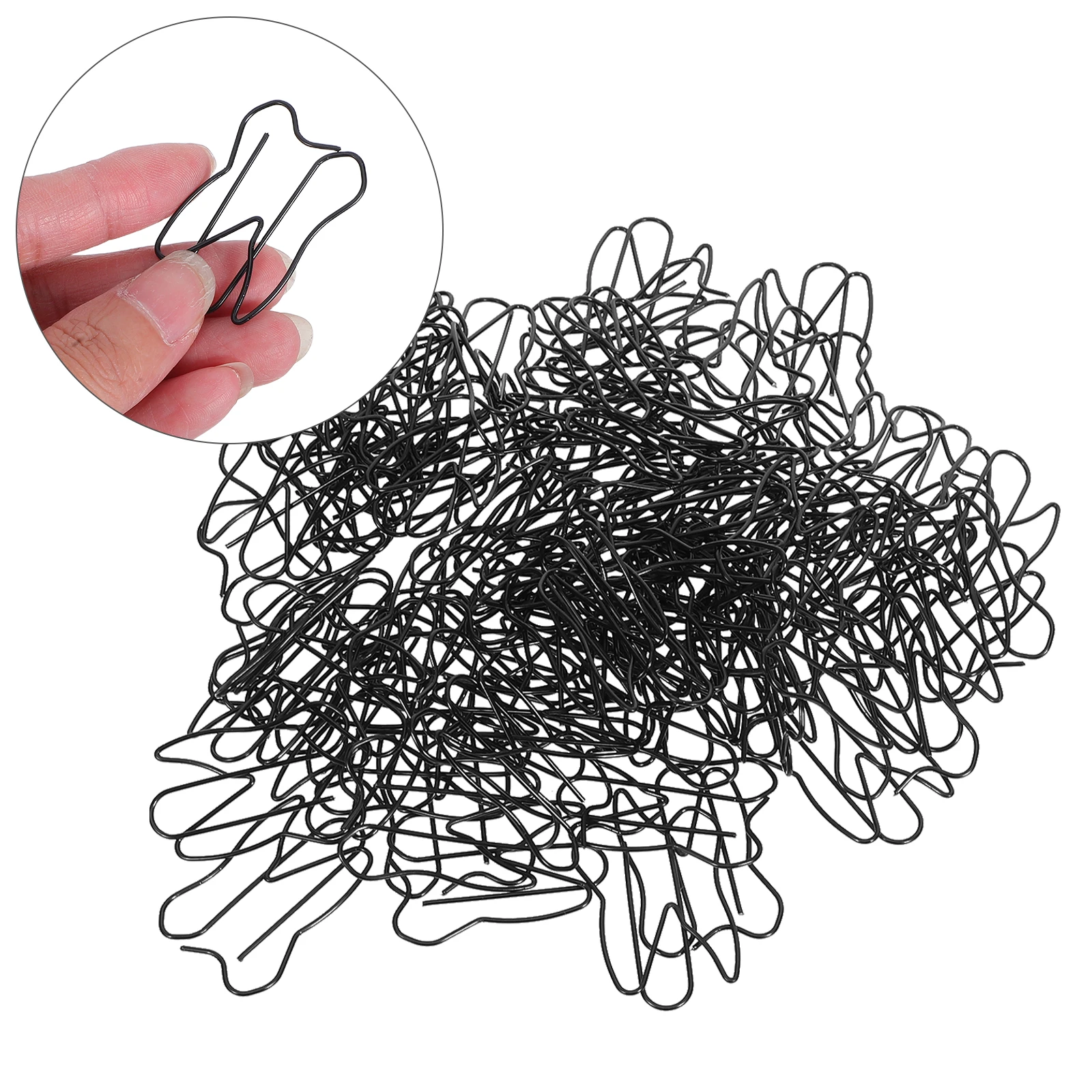 

100pcs Tooth Shaped Paperclips Black Blinder Files Document Clips For Dental Students Bookmark Clips For Organizing Documents