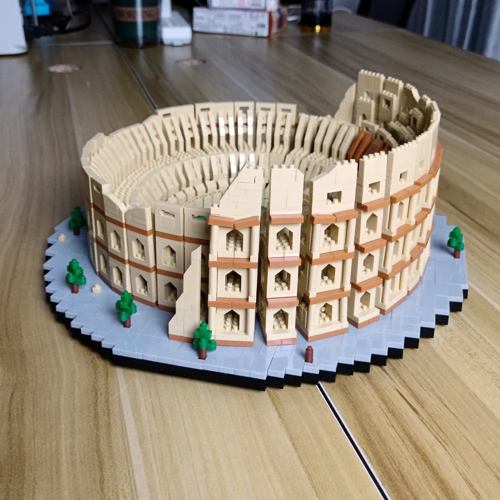 European Roman Colosseum Architecture Building Blocks Toy: Ideal Festive Gift, Classy Home Decor, Enhances Creative Thinking