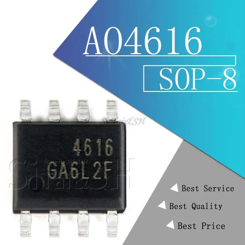 10pcs/lot AO4611 AO4612 AO4613 AO4614 AO4615 AO4616 AO4618 AO4619 AO4620 AO4622 sop-8 Chipset