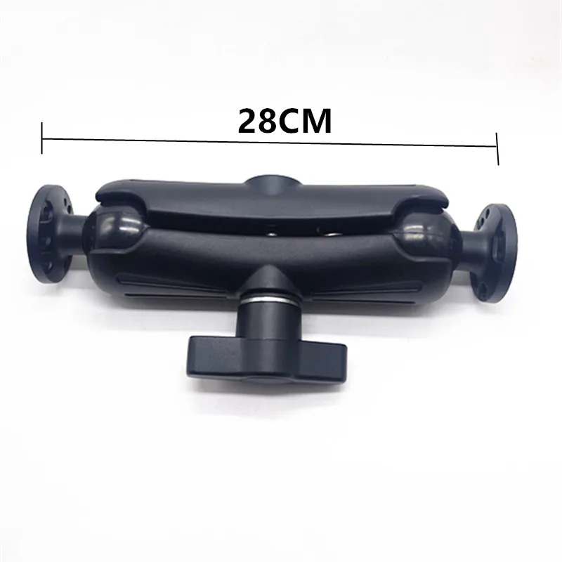 2.25 インチボールヘッドホルダーコンボダブルソケットアームラウンドマウントベース業界 Netvigator レールロッドコンピュータモニター用