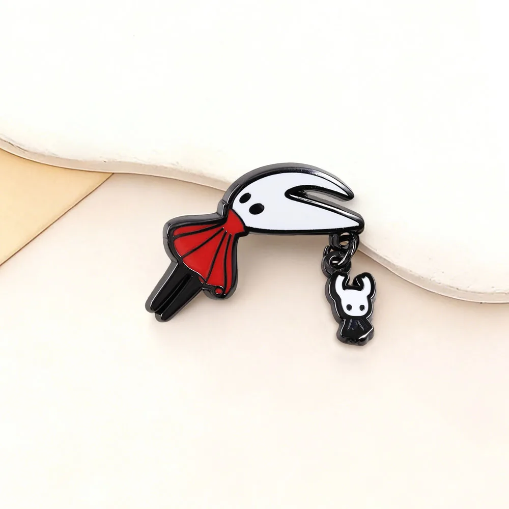 Hollow Knight Emaille-Pin Hornet und Knight Brosche Niedlicher Spielcharakter Anstecknadel Abzeichen Rucksack Hut Schmuck Accessoires Fan-Geschenk – Detail 12