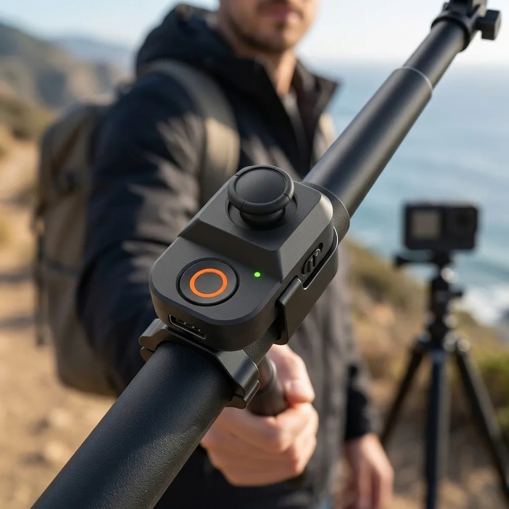 For DJI For Osmo Pocket 4p/4/3 Pocket Camera Wireless Remote Controller Remote Shutter Button For Action Camera Accessories