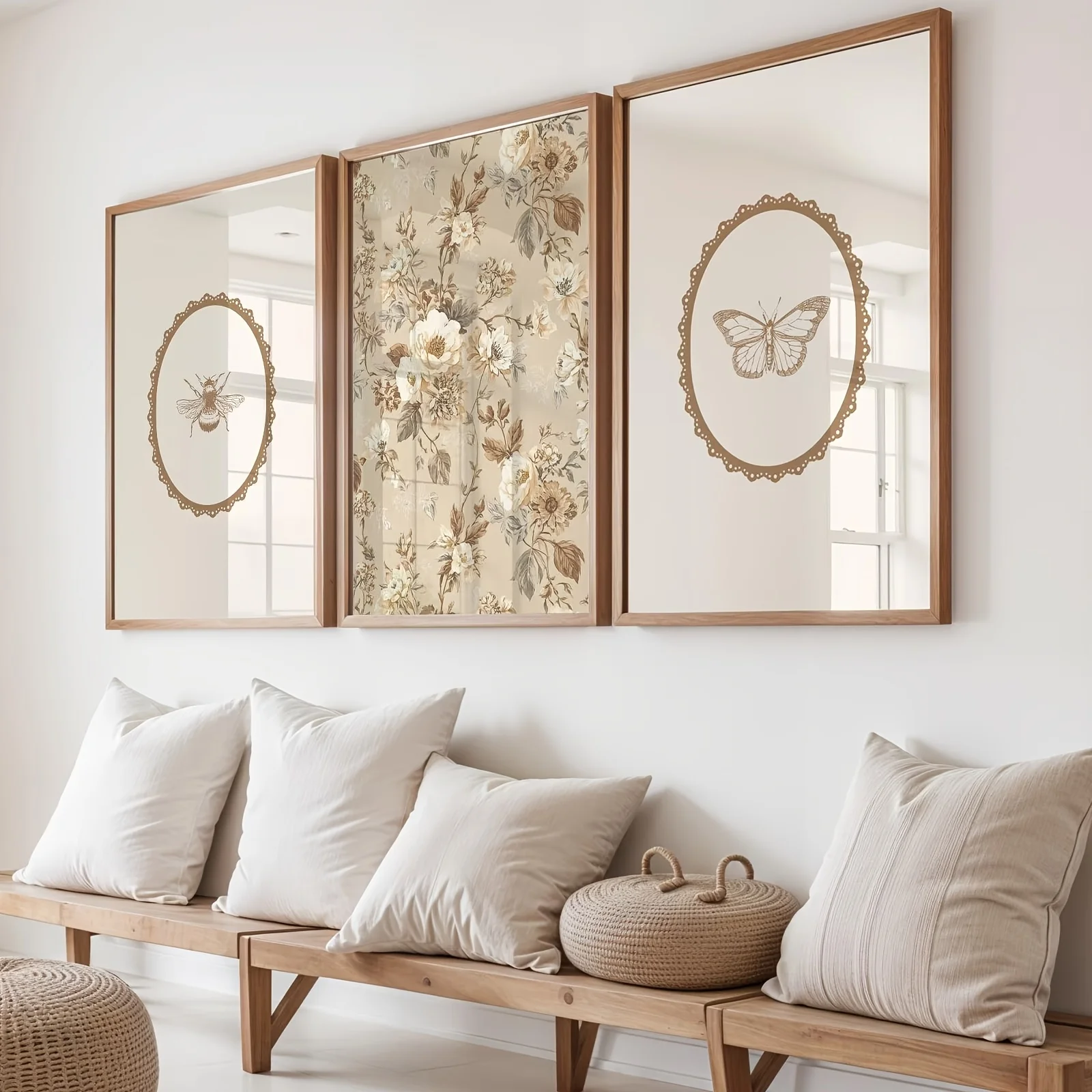 Canvas Poster Set Modern Art V - Art Craft Butterfly 评论和价格
