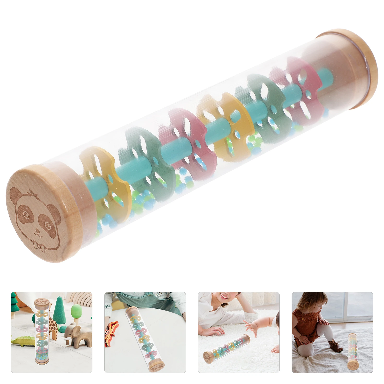 Rainphone-instrumentos musicales para niños, palo, juguete para niños, rompecabezas educativo temprano