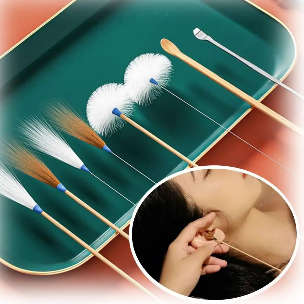 10pcs Multifunctional Ear Digging Tool Set Ear Canal Cleaning Massage Ear Cleaning Tools Wax Remover Hairy Ear Picking Household