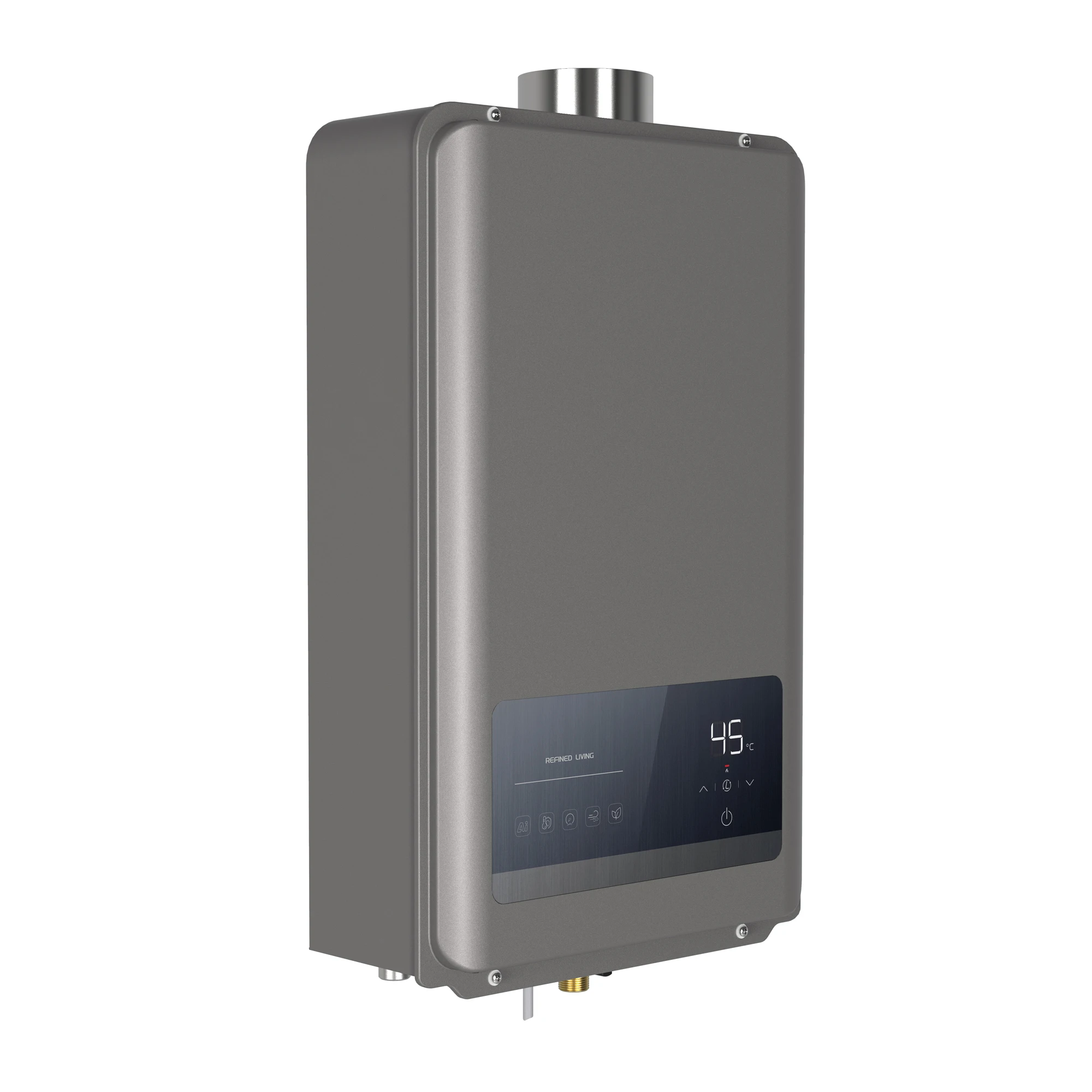 

22KW Tankless Instant Natural Gas Water Heater for Home Bathroom 14L Steel Vessel Geyser Shower Hot Water Heater