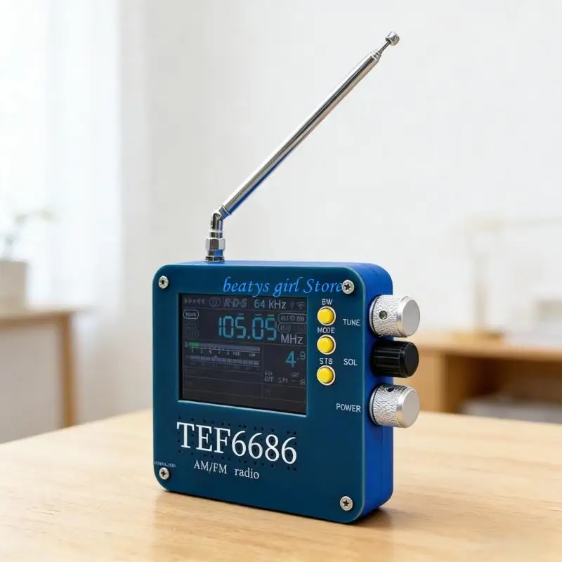 

C7AB Large LCD Screen TEF6686 Radio Receiver Incorporating Retractable For Sound Reception Radio Receiver