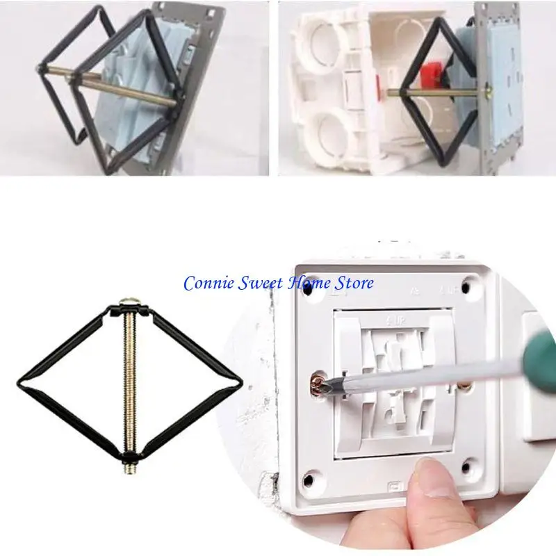 LXAF Wall Mounted Switch Box Repair Tool 86 Type Junction Box Repair (4 Pieces)