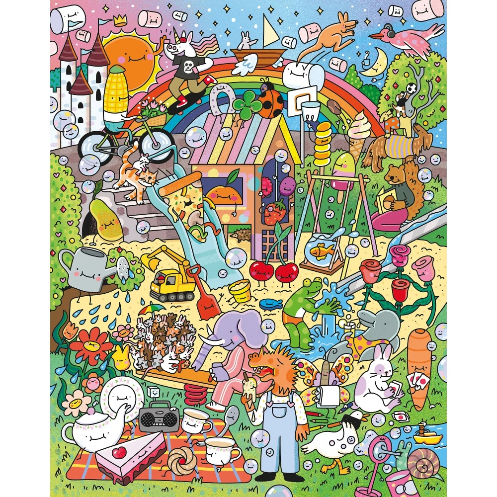 500/1000/1200/2000 PCS Jigsaw Puzzles Wonderful Animal Park Family Activity Relaxing Games for Living Room Home Decor Gift