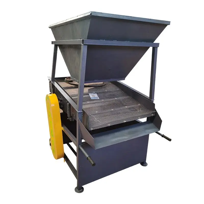 Small vibrating machine Hand-pushed separation Mobile soil sieve Thickened electric sieve for grain construction site