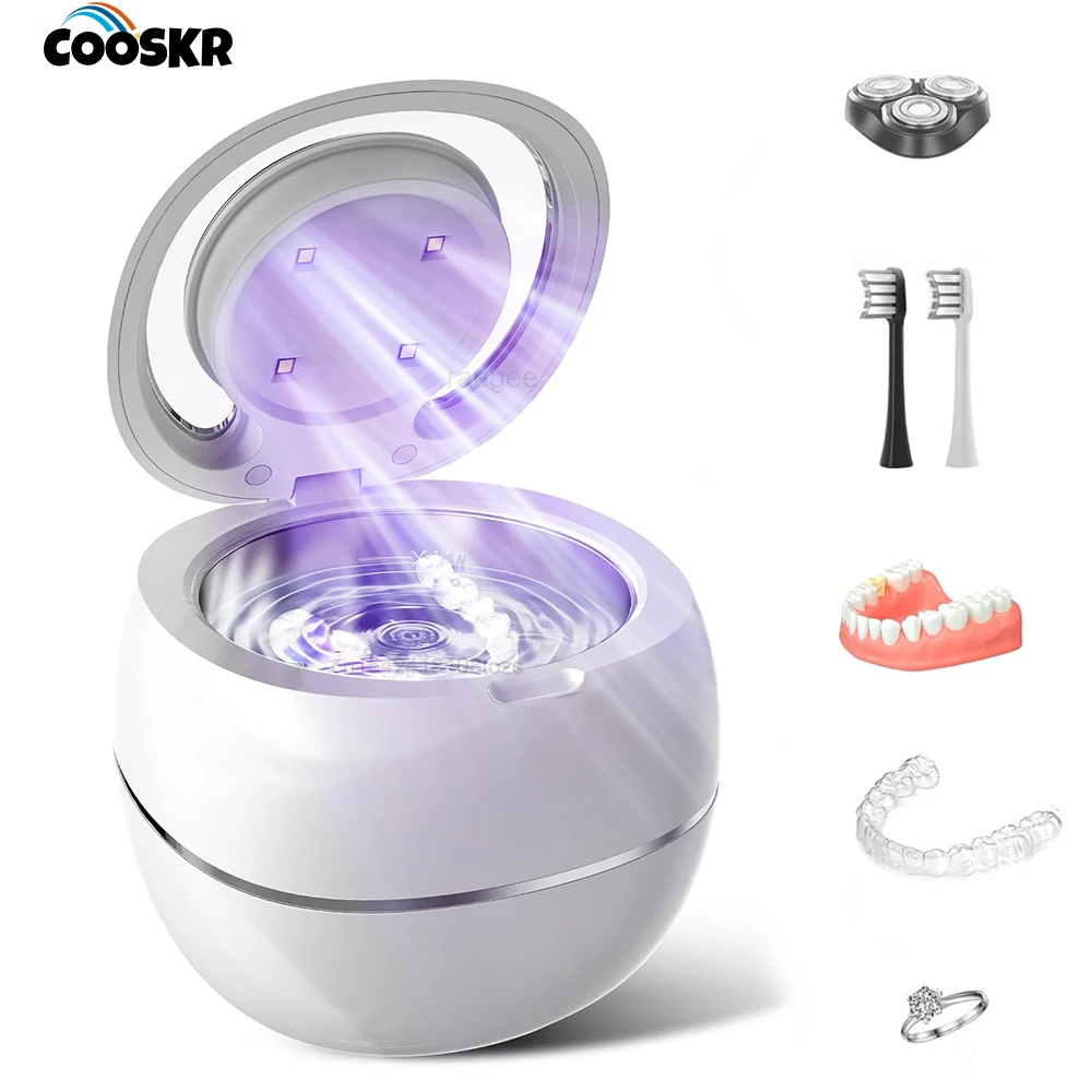 Ultrasonic Cleaner Ultrasonic Denture Clean Bath High Frequency Ultrasound Washing Cleanser for Denture Jewelry Cleaning Machine