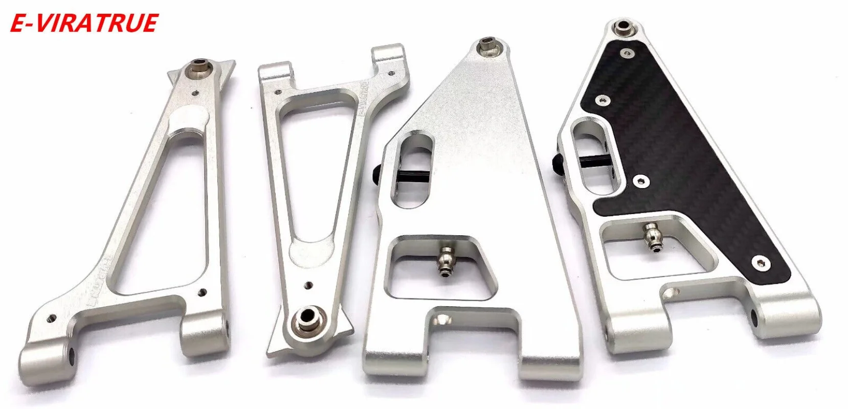 E-VIRATRUE 7075 Aluminum Upper&Lower Suspension Arm&Carbon Fiber For Losi Super BAJA REY 1/6