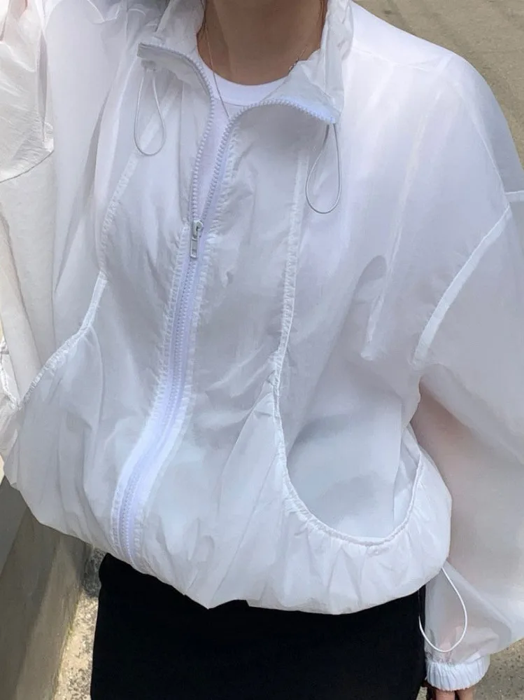 Lightweight Loose Women's Summer New Sle Outdoor Casual Sun Protection irt Jaet Breathable Simple Design Spring 2025