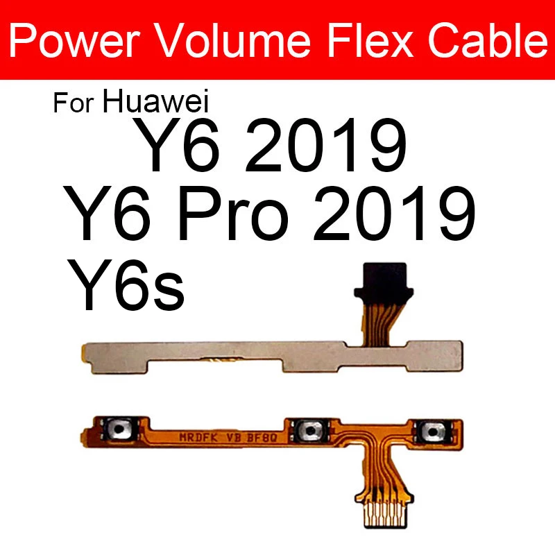 On Off Volume Power Flex Cable For Huawei Y9 Y7 Y6 Pro Y5 Prime 2020 2019 2018 2017 Y6p Y7p Y8p Y8s Y9s Buttons Flex Repair Part