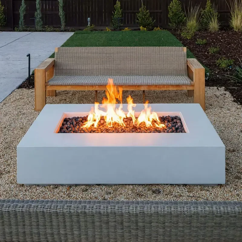 45000 BTU Stainless Steel Wood Gas Alcohol Fire Pit Table Outdoor BBQ Stove Heating Patio Garden Camping Portable Heater