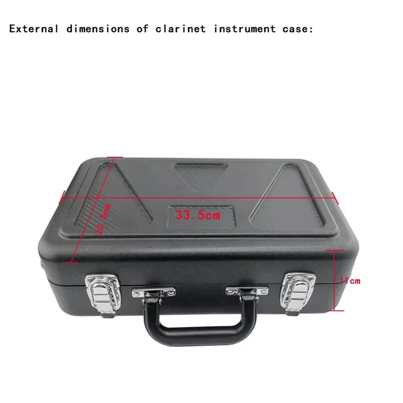 حقيبة حمل ABKV-كلارينيت مبطنة ومضادة للصدمات مع ملحقات حزام المقبض #6