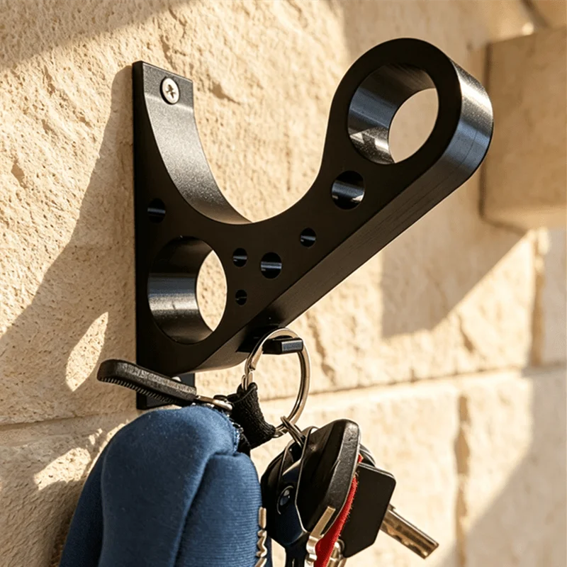 2PCS Motorcycle Helmet Holder Wall Mount Hook, Anti Scratch Rack for Full Face Bike Helmet, Multipurpose Key Glove Hat Storage