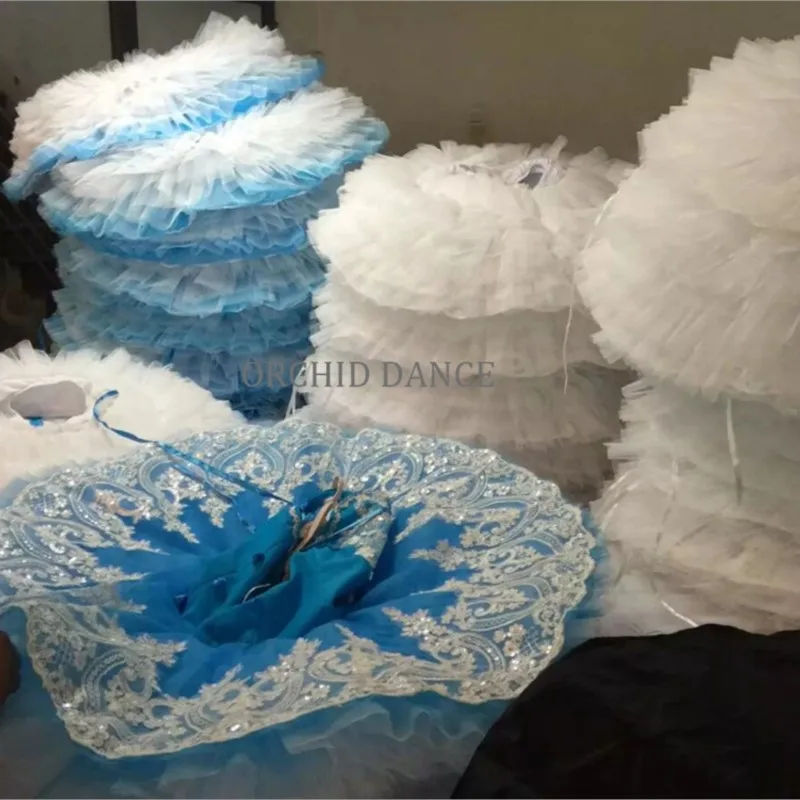 Gorąca Wyprzedaż Wysokiej Jakości Profesjonalny Balerinowy Tutu dla Dorosłych w Białym Kolorze, Szyty na Miarę