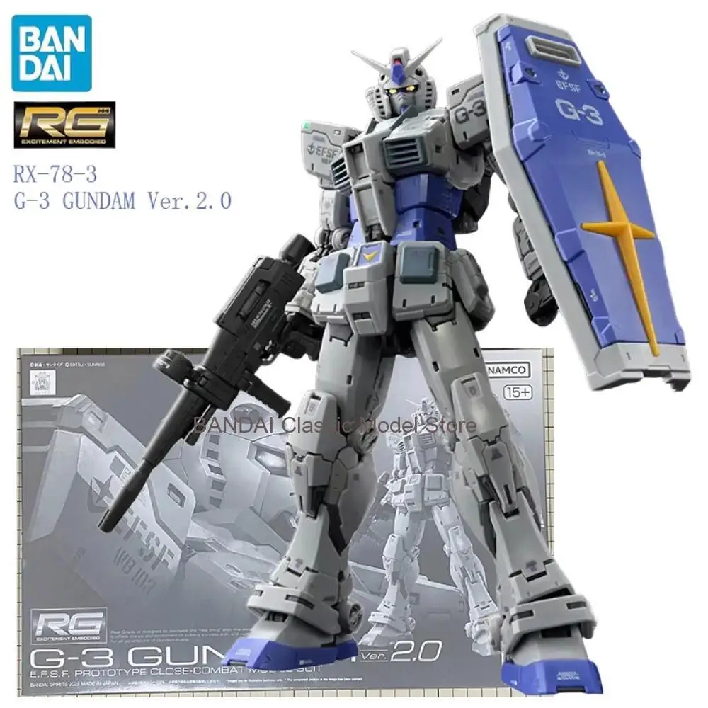 

В наличии BANDAI RG 1/144 RX-78-3 G-3 Gundam Ver.2.0 Сборная модель, коллекционная фигурка аниме-персонажа