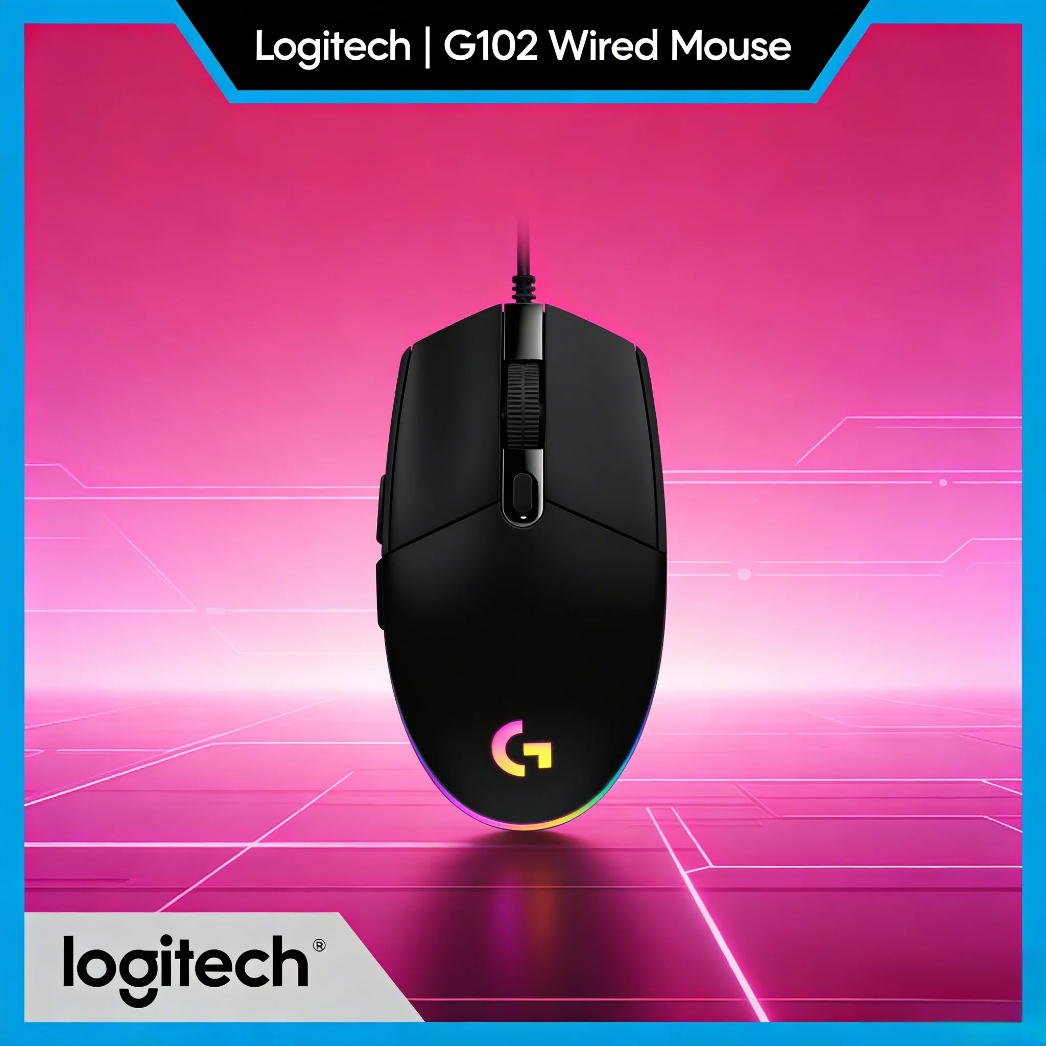 

Мышь G102 Prodigy, проводная, двойного назначения, с сенсором 8000 DPI, высокая рентабельность