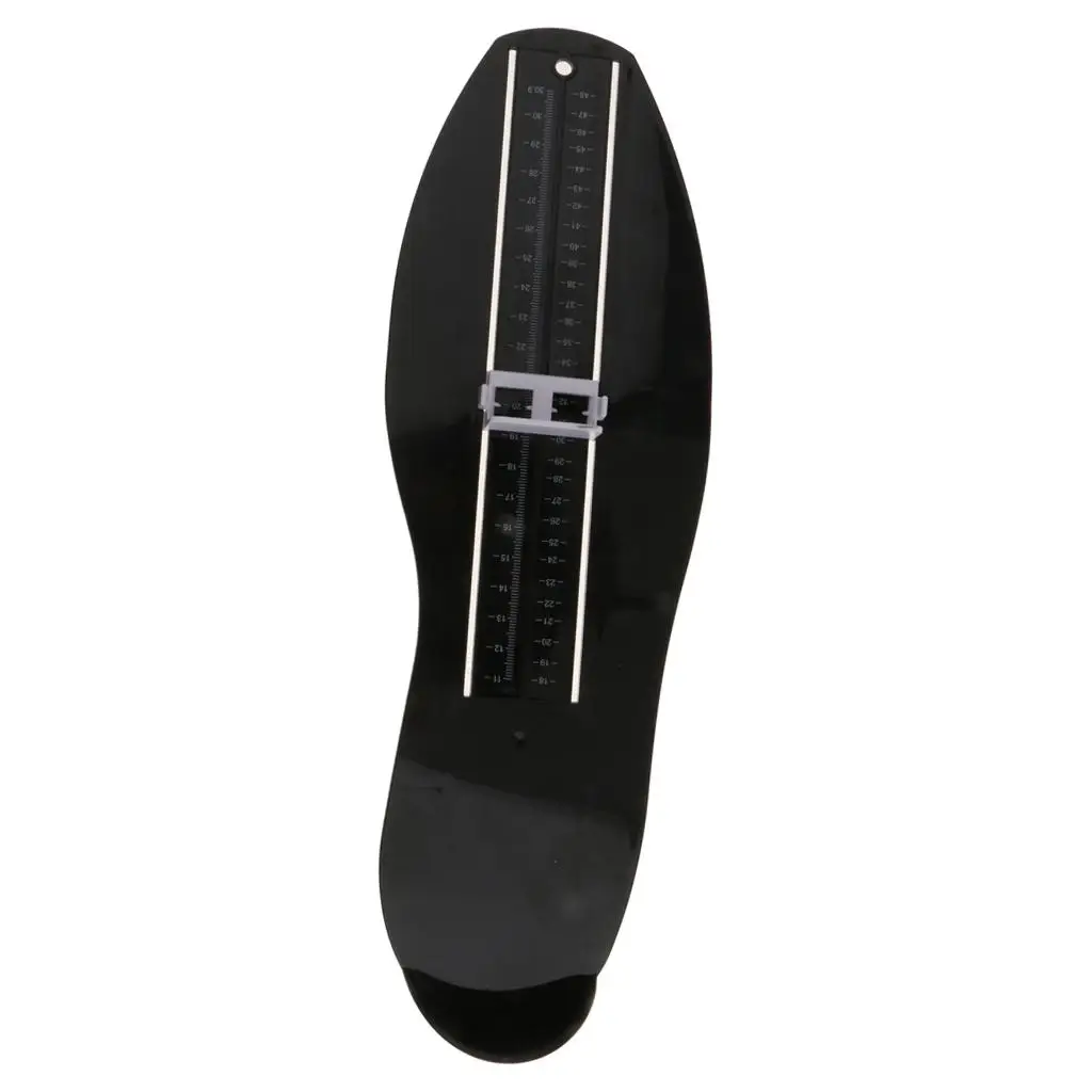 Foot Measuring Device, Shoe Fitting Tool, Length And Width Chart - Black