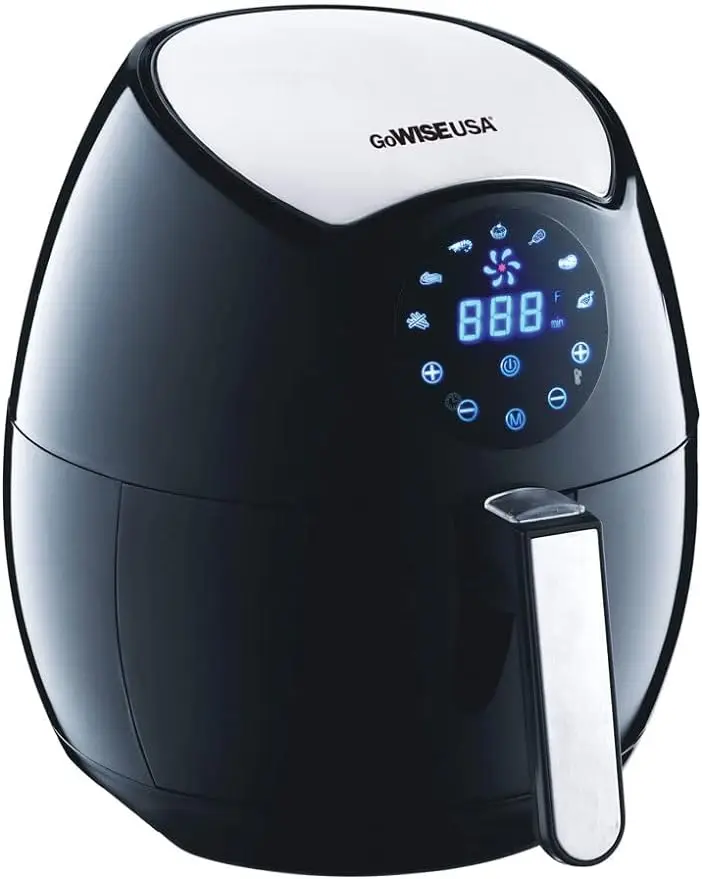 GoWISE USA Ming's Mark GW22621 Electric Air Fryer, 3.7 QT, Black