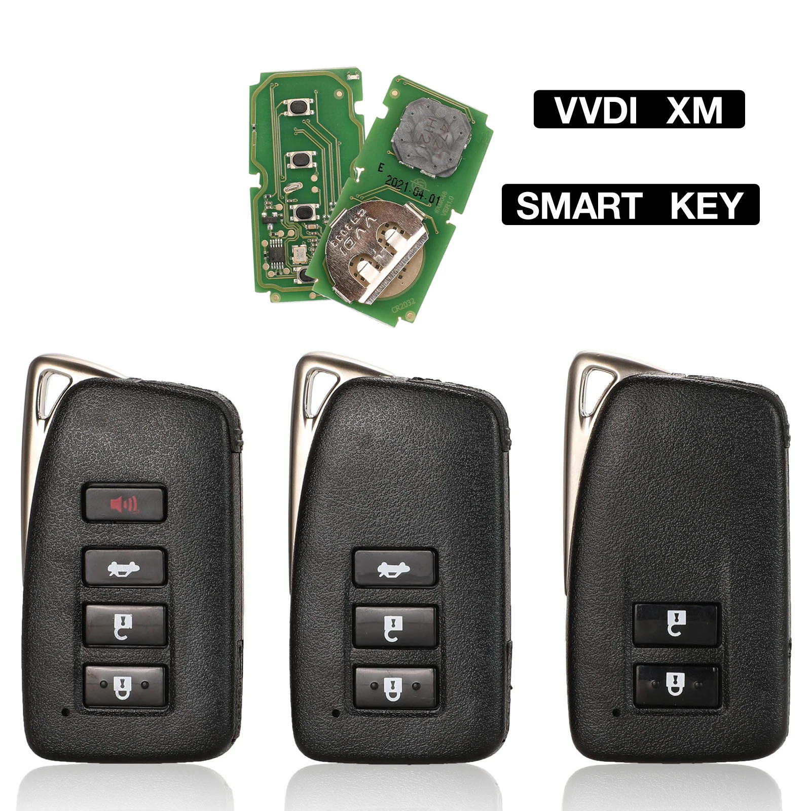 

jingyuqin VVDI XM Xhorse Smart Car Key English Version Universal Remote Control For Lexus NX GS RX IS IT GX LX Camry 8A/4D Chip