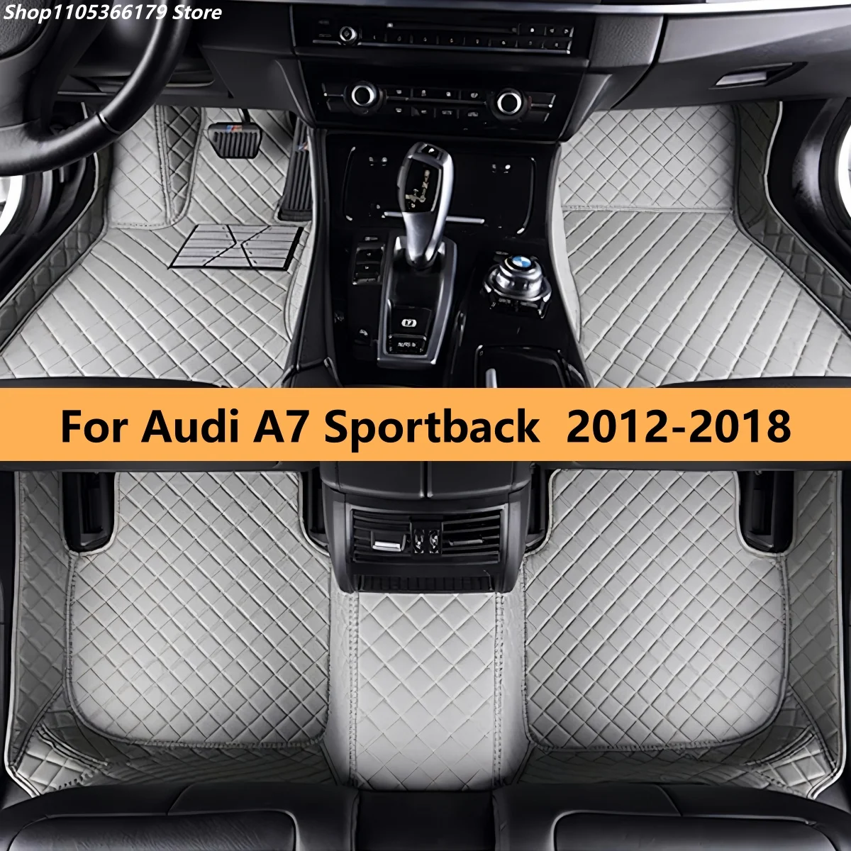 

Кожаные коврики для автомобиля Audi A7 Sportback 2012-2018, аксессуары для авто